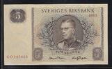 SUÈDE 5 Kronor Roi Gustave VI Adolphe. Série: UO . -