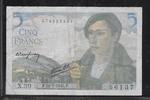FRANCE 5 Francs BERGER, Schäfer. Alphabet X.30 . -