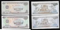 VIÊT-NAM 100 Dông Breit und eng. Large et étroit -