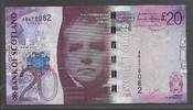 SCOTLAND/ECOSSE 20 pounds Sir Walter Scott. Bank of Scotland plc. Serie: AB. -