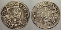 Polen 3 Gröscher 1 1594 IF Sigismund III. 1587-1632. Fast vorzüglich 920.39 元 含税 ＋  209.18 元 运费