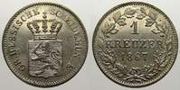 Hessen-Darmstadt 1 Kreuzer Ludwig III. 1848-1877. -