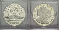 Isle of Man 1 Crown Elisabeth II seit 1952. -