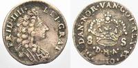Norwegen 8 Skilling Friedrich IV. 1699-1730. -