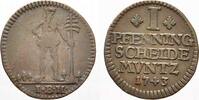 Braunschweig-Wolfenbüttel Cu Pfennig Karl I. 1735-1780. -