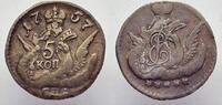 Russland 5 Kopeken Zarin Elisabeth I. 1741-1761. -