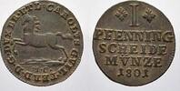 Braunschweig-Wolfenbüttel Cu Pfennig Karl Wilhelm Ferdinand 1780-1806. -