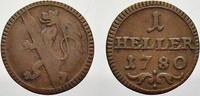Bamberg, Bistum Cu 1 Heller Franz Ludwig von Erthal 1779-1795. -