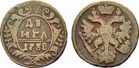 Russland Cu Denga 1738 Zarin Anna Ivanovna 1730-1740. Sehr schön 251.02 元 含税 ＋  209.18 元 运费