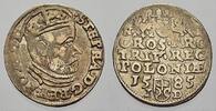Polen 3 Gröscher 1 Stephan Báthory 1576-1586. -