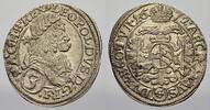 Haus Habsburg 3 Kreuzer (Groschen) Leopold I. 1658-1705. -