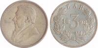 Südafrika 3 Pence Südafrikanische Republik. -