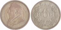 Südafrika 6 Pence Südafrikanische Republik. -