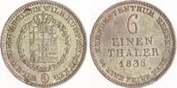 Hessen-Kassel 1/6 Taler Wilhelm II. 1821-1847 -
