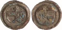 Magdeburg, Erzbistum Hohlpfennig Albrecht von Brandenburg 1513-1545. -