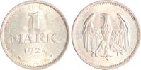 Weimarer Republik 1 Mark 1924 A Vorzüglich - Stempelglanz 418.36 元 含税 ＋  83.67 元 运费