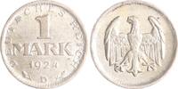 Weimarer Republik 1 Mark 1924 D Vorzüglich 209.18 元 含税 ＋  83.67 元 运费