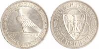 Weimarer Republik 3 Reichsmark Rheinlandräumung. -