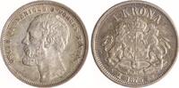 Schweden 1 Krona Oskar II. 1872-1907. -