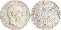 Sachsen 5 Mark Albert 1873-1902. -