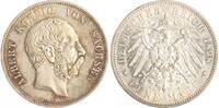 Sachsen 5 Mark Albert 1873-1902. -