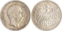 Sachsen 5 Mark Albert 1873-1902. -