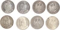 Preussen 4 x 2 Mark Wilhelm II. 1888-1918. -