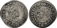 RDR 6 Kreuzer Leopold I., 1658-1705, seit 1655 König von Ungarn, 1656 König von Böhmen -