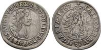 RDR 6 Kreuzer Leopold I., 1658-1705, seit 1655 König von Ungarn, 1656 König von Böhmen -