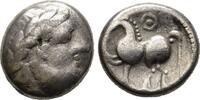 Ostkelten Tetradrachme vom Typ Kugelwange mit Ringel. Unbestimmter Stamm -