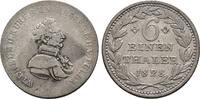 Hessen-Kassel, Kurfürstentum 1/6 Reichstaler preußisch Wilhelm II., 1821-1847 -
