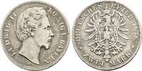 BAYERN, KÖNIGREICH 2 Mark Ludwig II., 1864-1886 -