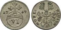 Mühlhausen, Stadt 6 Pfennig -
