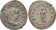 Kaiserliche Prägungen Antoninian Philippus I. Arabs für Philippus II. -