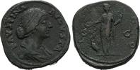 Kaiserliche Prägungen Sesterz Marcus Aurelius für Faustina II. -