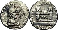 Rome Denarius August, Q. Rustius, rare denar, Roma -