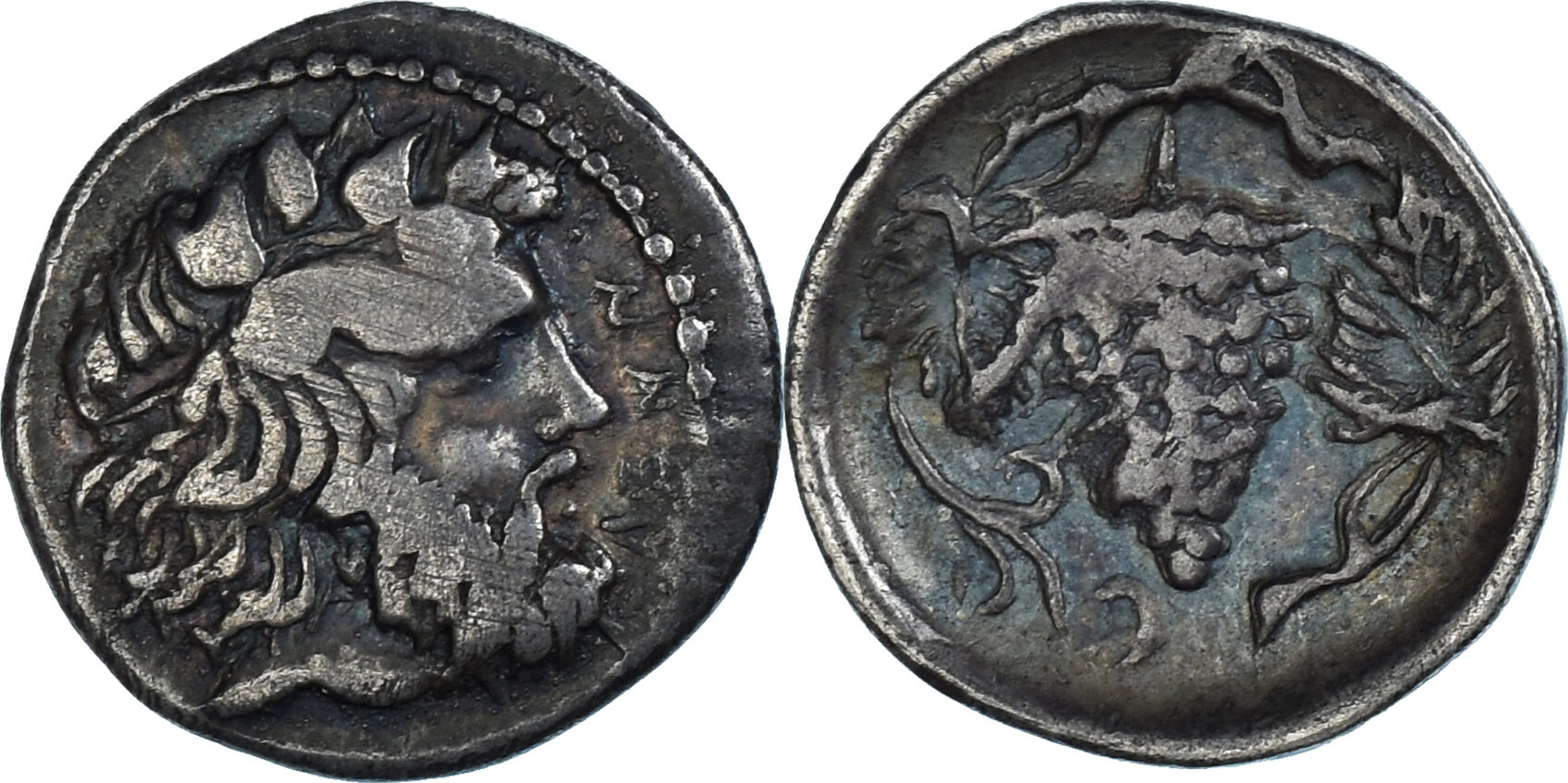 Litra ca. 415-403 BC Naxos Coin, Sicily, Naxos, Silver, SNG-ANS:530 EF 