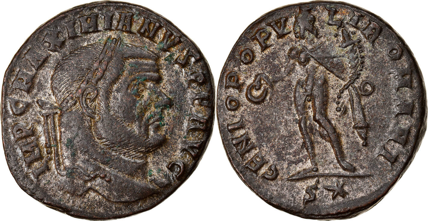 Follis 299 Roma Coin, Maximianus, Roma, Copper, RIC:94b EF(40-45) | MA ...