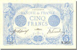 France 5 Francs 5 F 1912-1917 ''Bleu'', KM #70, 1913-08-05,. -