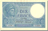 France 10 Francs 10 F 1916-1942 ''Minerve'', KM #73a, 1918-05-04,... -