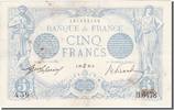 France 5 Francs Banknote, 5 F 1912-1917 ''Bleu'', 1915-06-29 -