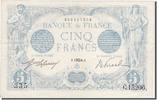 France 5 Francs Banknote, 5 F 1912-1917 ''Bleu'', 1916-08-04 -