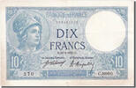 France 10 Francs Banknote, 10 F 1916-1942 ''Minerve'', 1921-04-26 -
