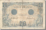 France 20 Francs Banknote, 20 F 1905-1913 ''Bleu'', 1912-12-31 -