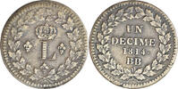 France Decime Coin, Louis XVIII, Strasbourg, Bronze -