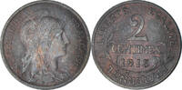 France 2 Centimes Coin, Dupuis, Paris, Bronze, KM:841 -
