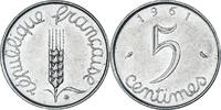 France 5 Centimes Coin, Épi, Paris, Stainless Steel, KM:927 -