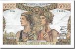 France 5000 Francs Banknote, 5 000 F 1949-1957 ''Terre et Mer'' -