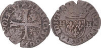 France Douzain aux deux H Coin, Limoges, Henri III, Billon -