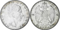 Yugoslavia 50 Dinara Coin, Petar II, Silver, KM:24 -
